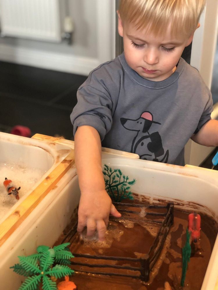 Premium Sensory Table for Kids - Montessori Learning Tool with Removable Trays for Sand, Water, and Creative Play by Vincabel&#39;s Playground at brixbailey.com