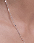 Star Dainty Chain Silver Necklace