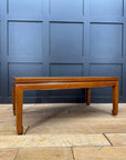 Vintage Mahogany Coffee Table / Oriental Style / Mid Century Modern Low Table B
