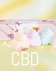 Valentine's Bath Bombs with CBD -  5 Hearts Shaped with CBD - in a Gift Box (THC free)-3