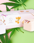 Valentine's Bath Bombs with CBD -  5 Hearts Shaped with CBD - in a Gift Box (THC free)-0