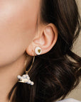 Handmade Ceramic Earrings with 24K Gold – Eye of Protection by SCULP at www.brixbailey.com