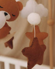Handmade Sleeping Teddy baby mobile-8