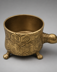 Tortoise Planter Pot | Brass Finish Indoor Succulent Holder