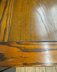 Vintage Old Charm Oak Kitchen Dining Table Extending Draw Leaf Refectory Style
