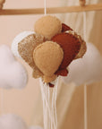 Handmade Bunny baby mobile  bordeaux-6
