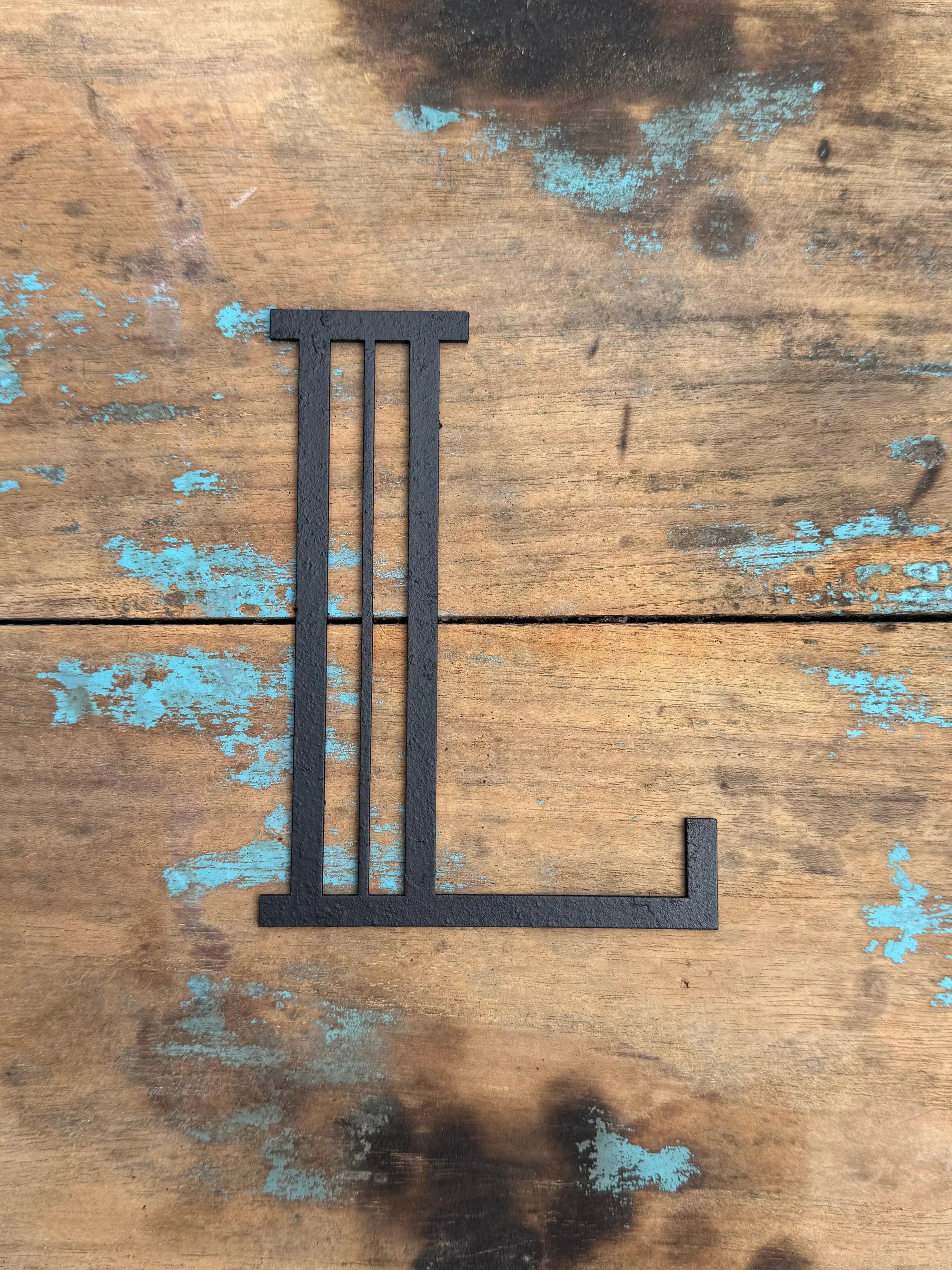 Black 5" or 12" Art Deco Metal Lettering A-Z 0-9