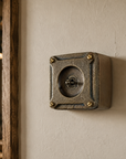 Single Gang Antique Brass Solid Cast Metal Surface Mounting Light Switch Industrial 2 Way