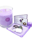 Crown Chakra Healing Crystal & Candle Combination Pack