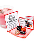 Root Chakra Healing Crystal & Candle Combination Pack
