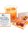 Sacral Chakra Healing Crystal & Candle Combination Pack