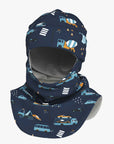 Thermal Merino Balaclava for Kids Vehicles Print