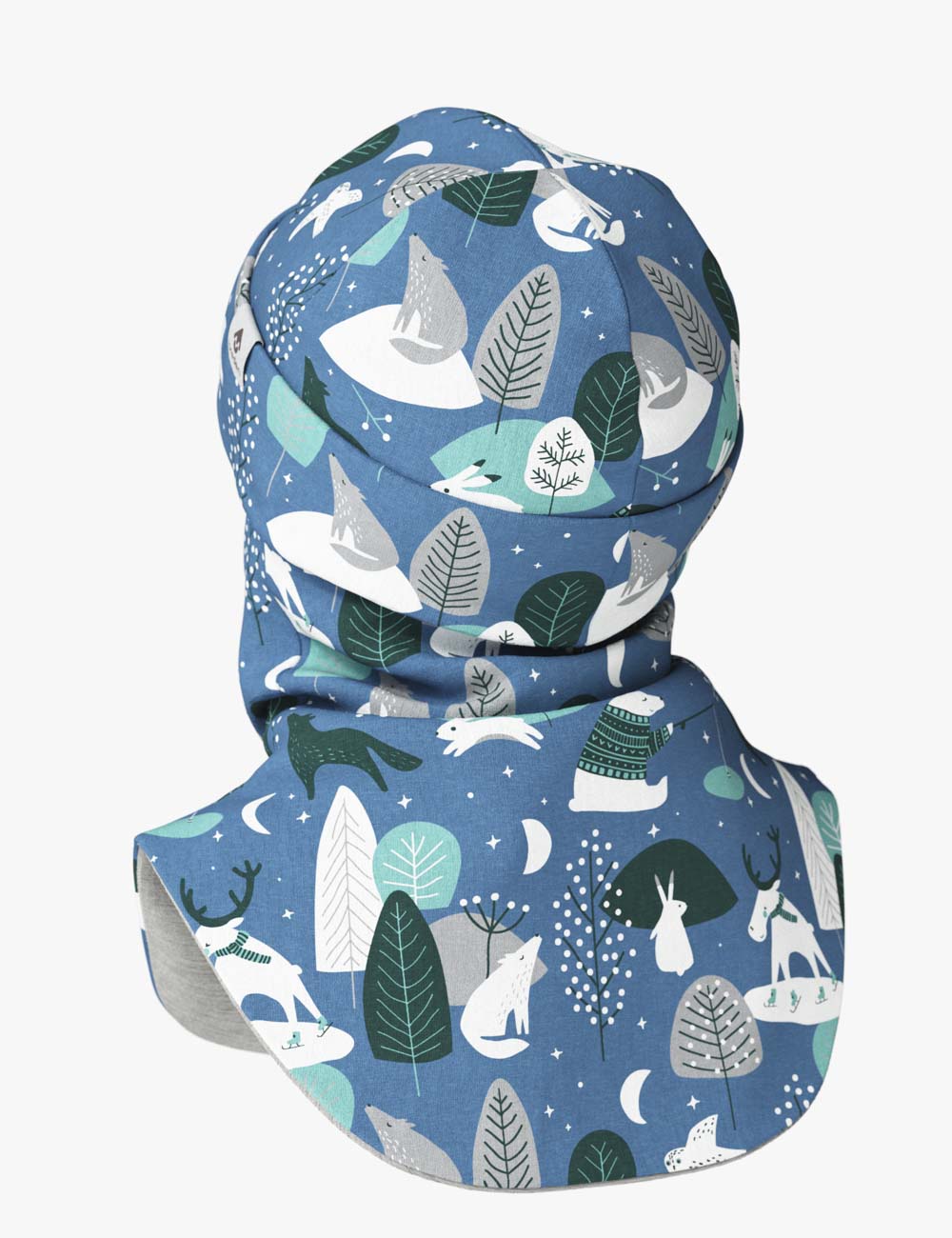 Winter-Proof Kids Balaclava – Dual Merino Wool Lining, 2in1 Hat &amp; Scarf by Breden at brixbailey.com