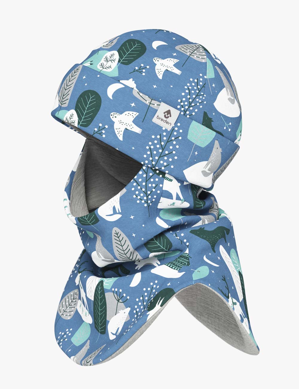 Thermal Merino Balaclava for Kids Winter Animals