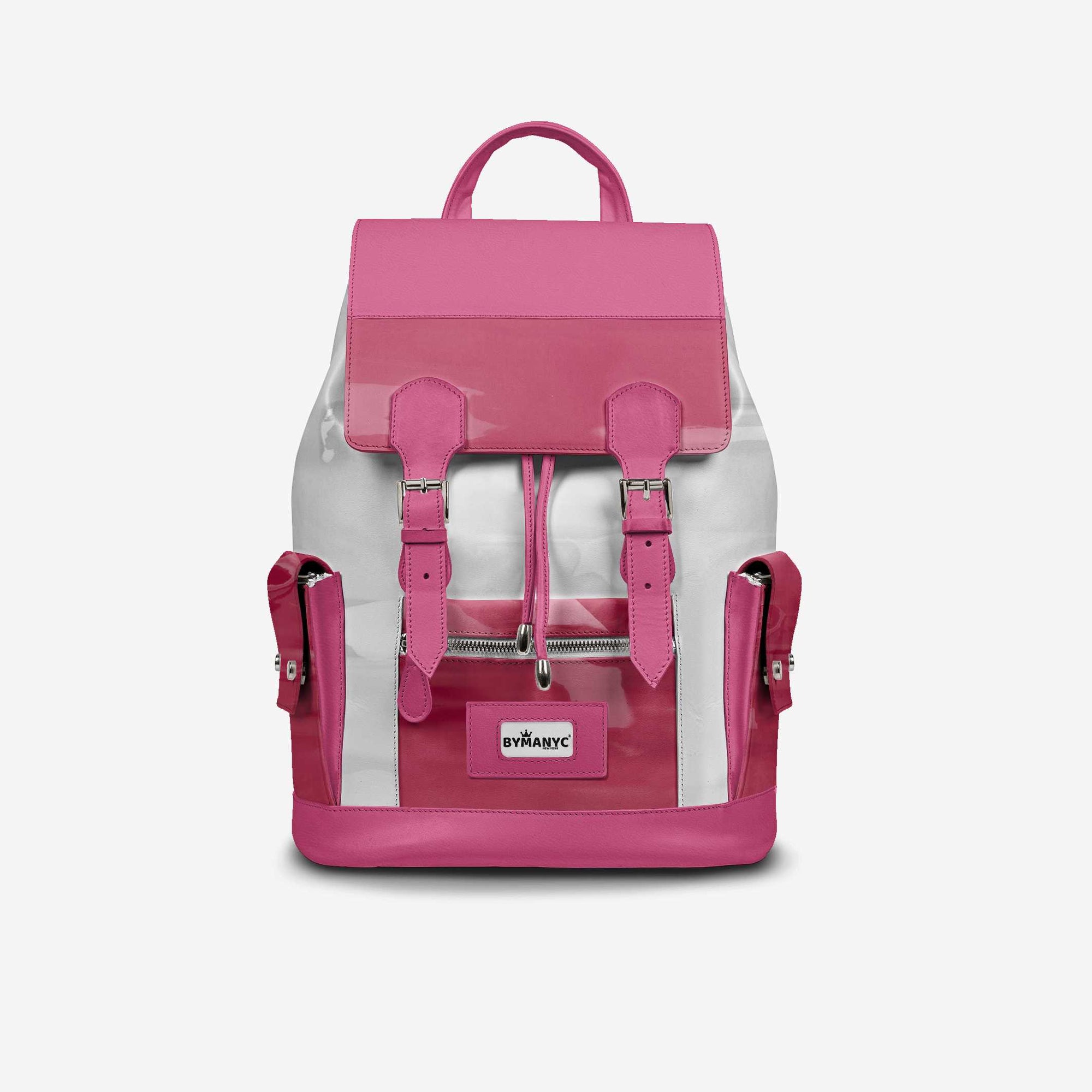 COUTURE Eco Backpack – Pink & White Edition | BYMANYC ® New York-0