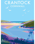 Crantock Beach Travel Poster