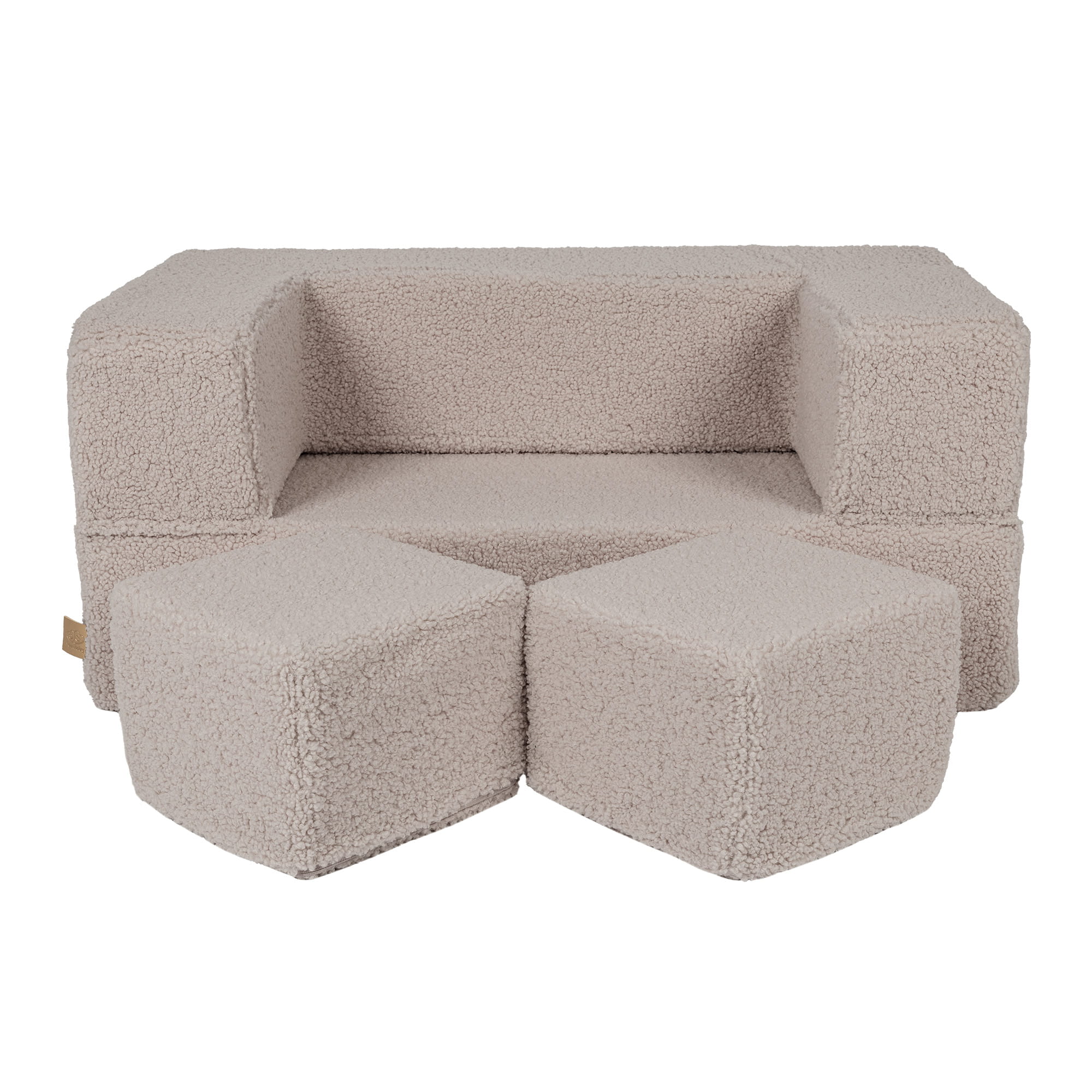 Cube Sofa in Light Grey for Children