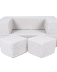 MeowBaby® Children's Sofa with Poufs – Playful & Convertible by MeowBaby at www.brixbailey.com
