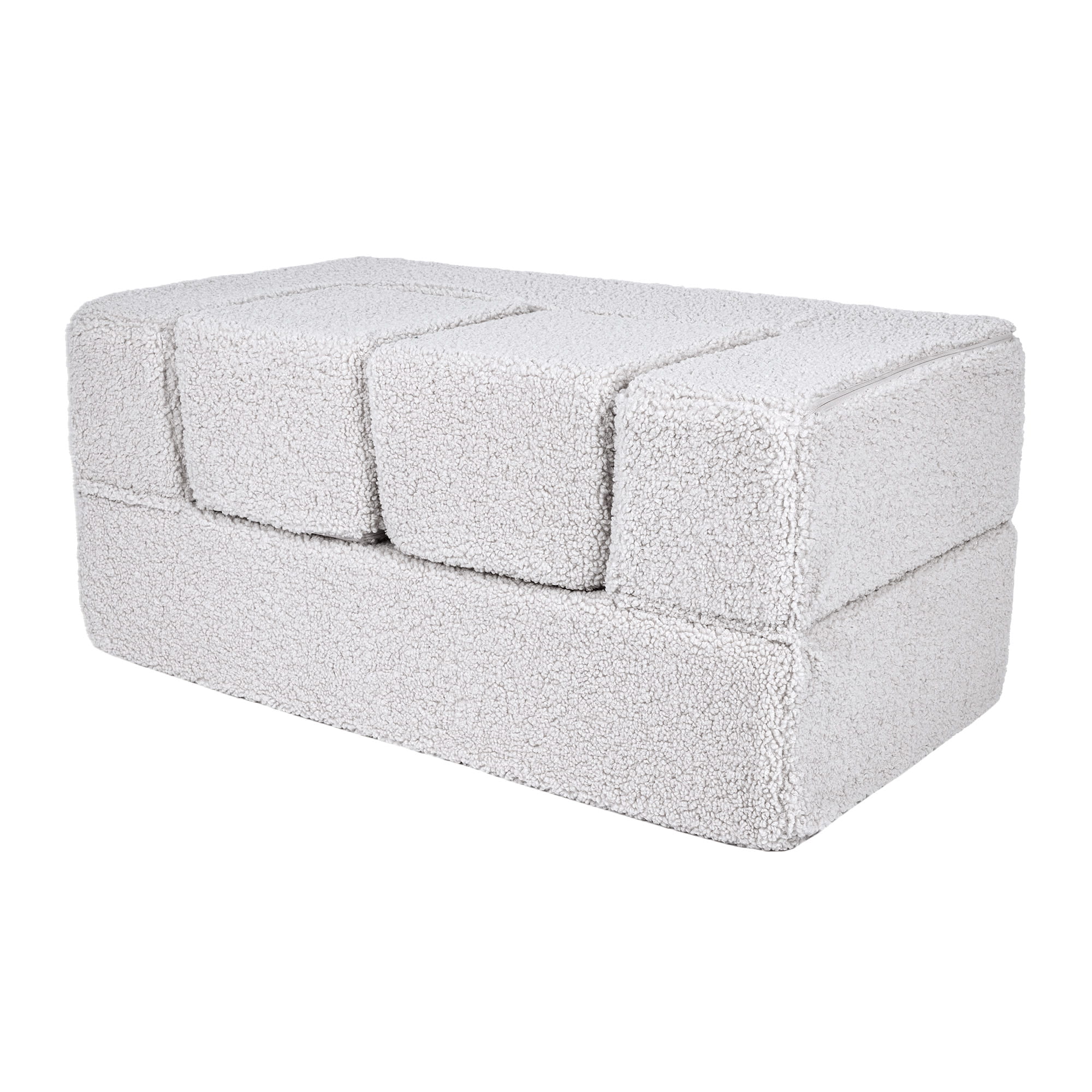 White Bearly Cube Sofa for Children