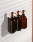 Copper Triple Wall Mounted Soap Dispenser-0