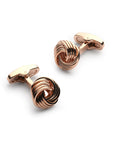 Rose Gold Knot Cufflinks
