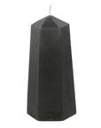 Protection Crystal Candle with Rough Black Obsidian
