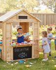 Wooden Café Shop Playhouse for Kids
