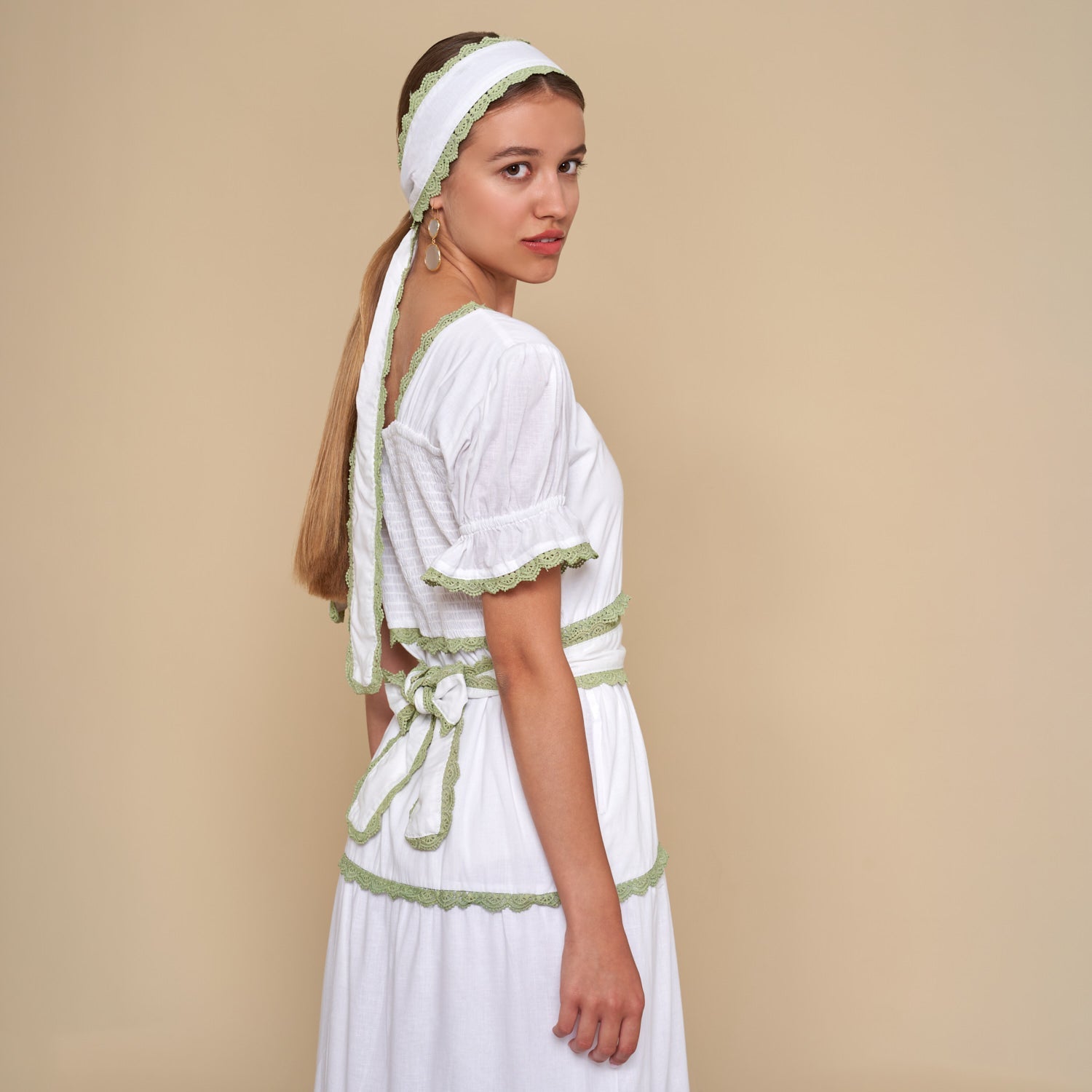 The Tara White Maxi Dress