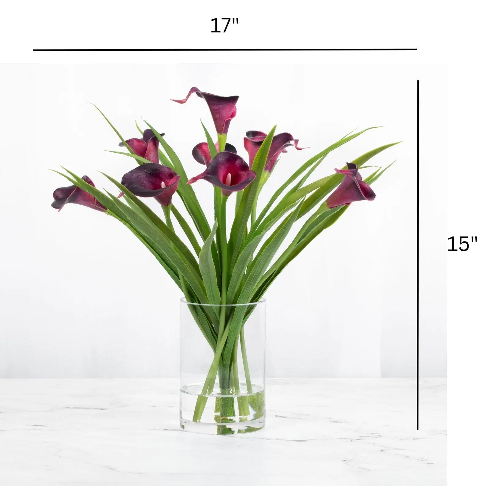 Calla Lilies Silk Flower Arrangement