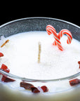 Candy Cane - Crystal Infused Scented Candle