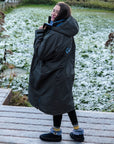 Sports Cape Charcoal and Blue