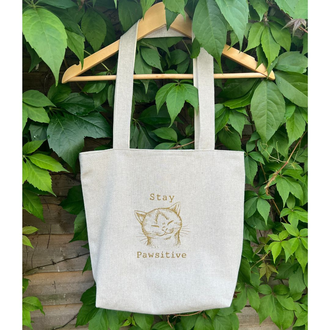 Stay Pawsitive Tote Bag