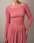 Chantilly Long Sleeve Smocked Dress