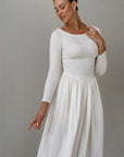 Chantilly Long Sleeve Smocked Dress