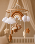 rainbow teddy babymobile