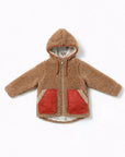 Baby/Kid Jacket in Teddy Wool - Melange Brown