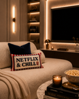 Netflix & Chill Needlepoint Pillow