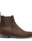 Brown Suede Chelsea Boots, Welted Leather Sole