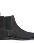 Grey Suede Chelsea Boots, Welted Leather Sole