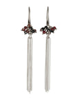 Cherie Tassel Earrings - Sterling Silver with Pearls & Gemstones by MyaMoon at www.brixbailey.com