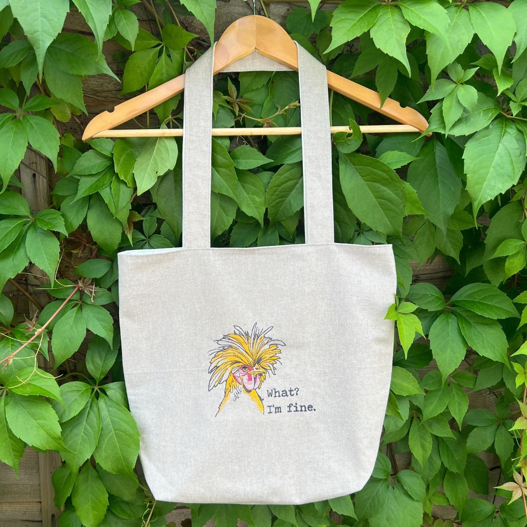 Chicken - What? I'm Fine. Tote Bag