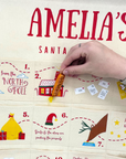 Personalised Santa Tracker Advent Calendar | Custom Made for Kids & Family