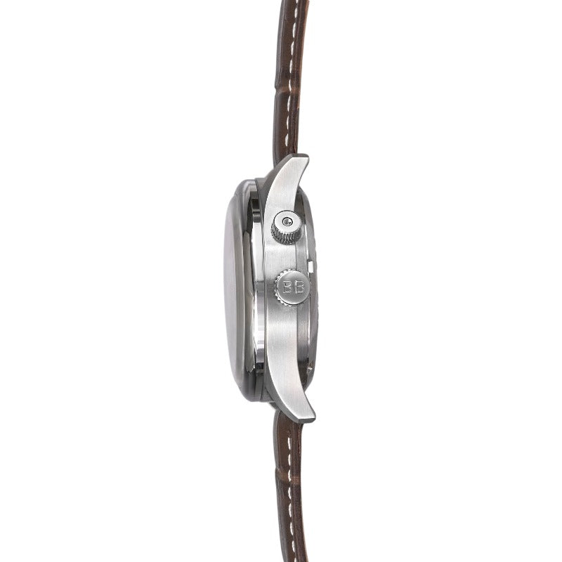 Brown Luxury Heyes Automatic Mens Watch with Metal Strap Brix and Bailey