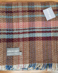 Large Checked Random Recycled Wool Blanket