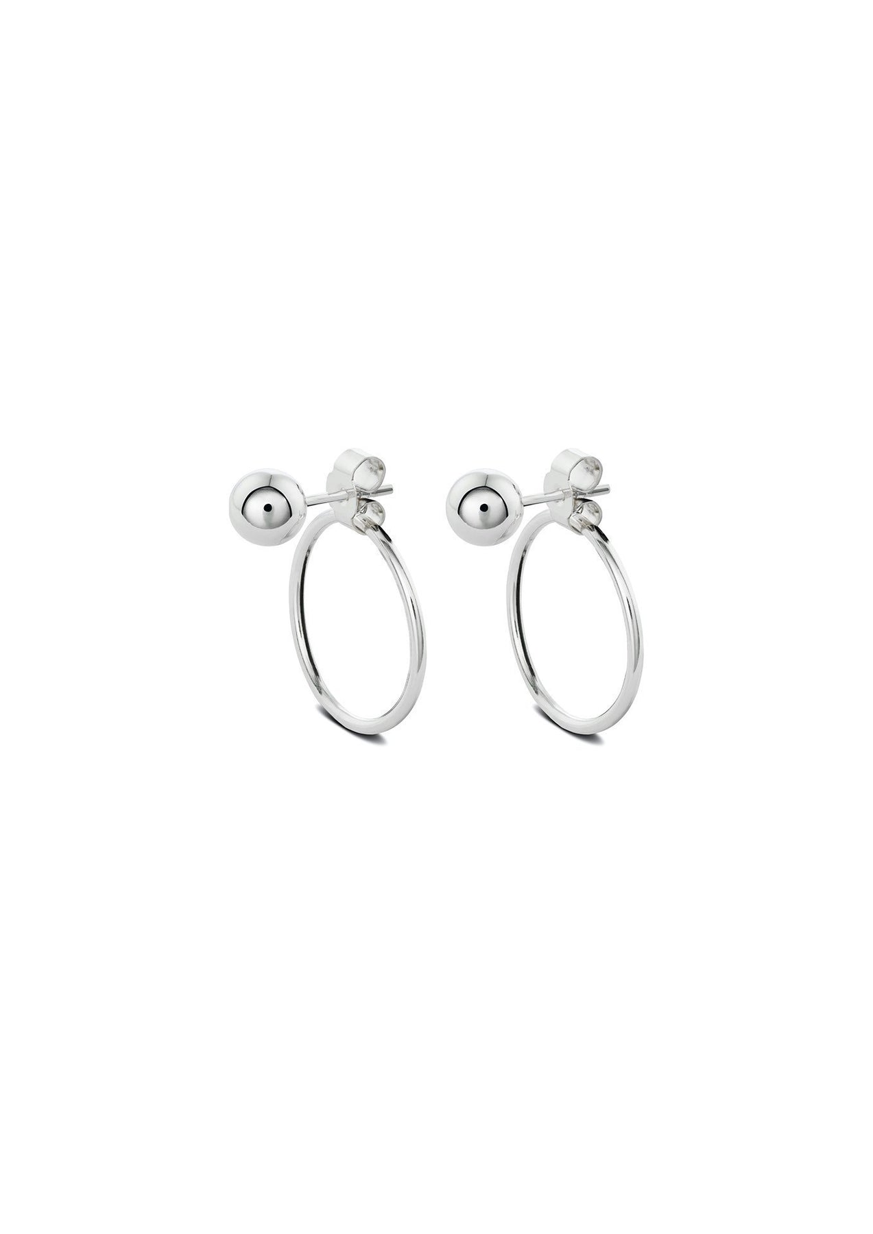 Chord Silver Statement Earrings
