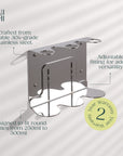 Chrome Triple Bottle Holder