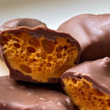 Chocolate Honeycomb - Handmade Milk Chocolate Cinder Toffee (250g)
