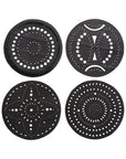 Circle Handcrafted Recycled Rubber Coaster - A set of 2 or 4