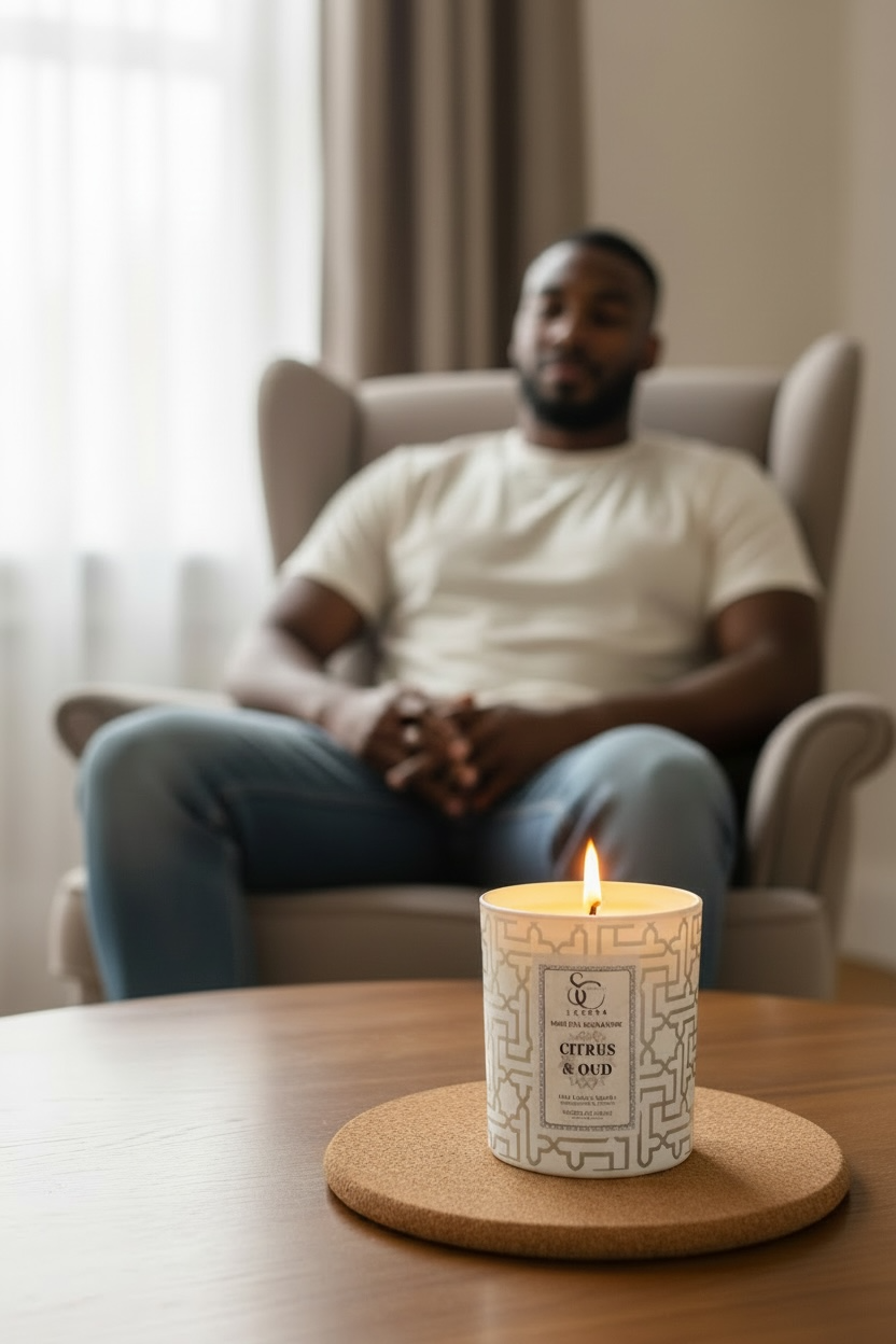 Citrus &amp; Oud – Luxury Soy Candle (30cl)