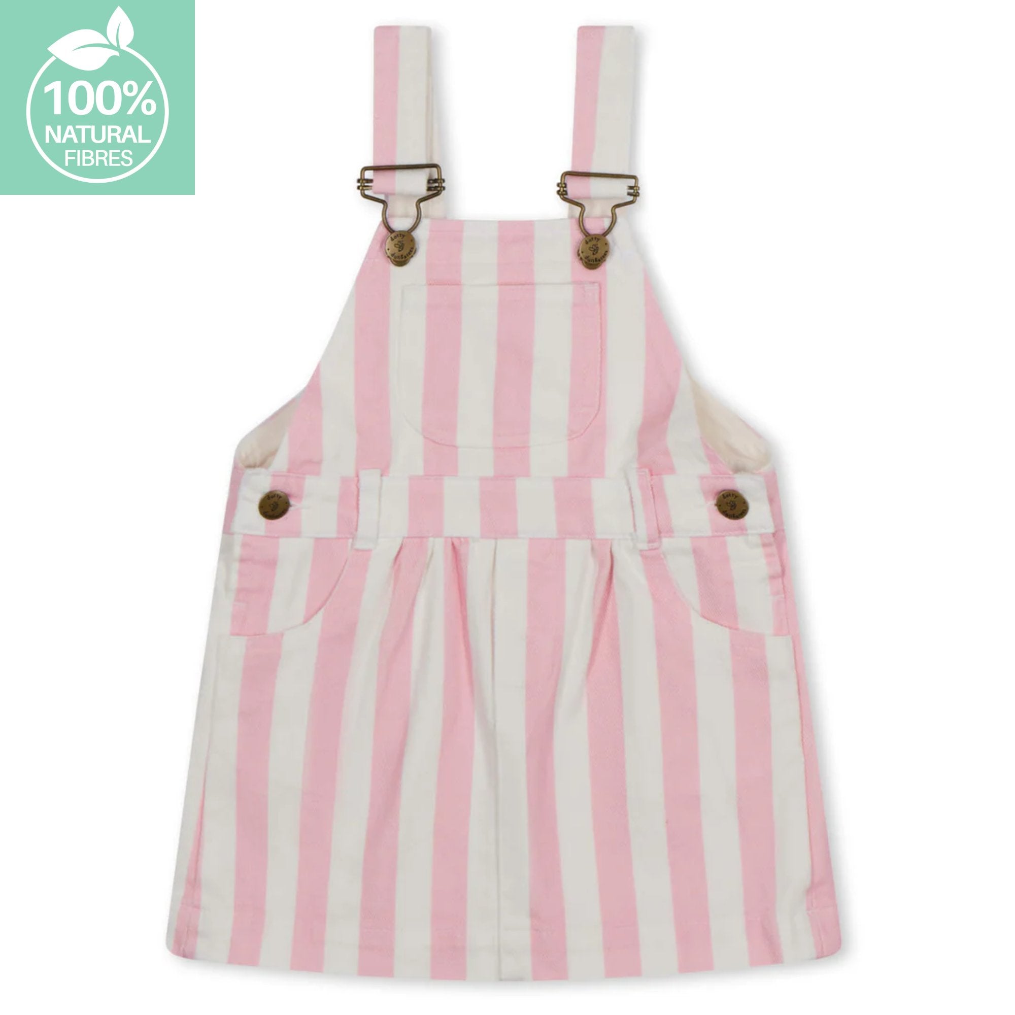 Classic Wide Stripe Dress - Pink